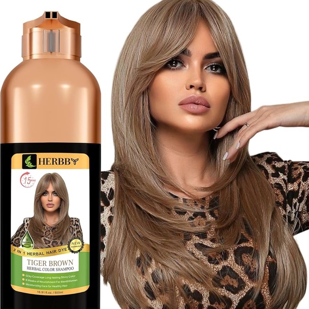 Herbby Tiger Brown Herbal Color Shampoo 🦋